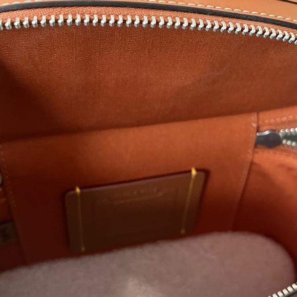 Coach Trail Bag Crystal Signature Jacquard Silver/Burnished Amber, 2 straps 🤎✨ - Picture 14 of 16